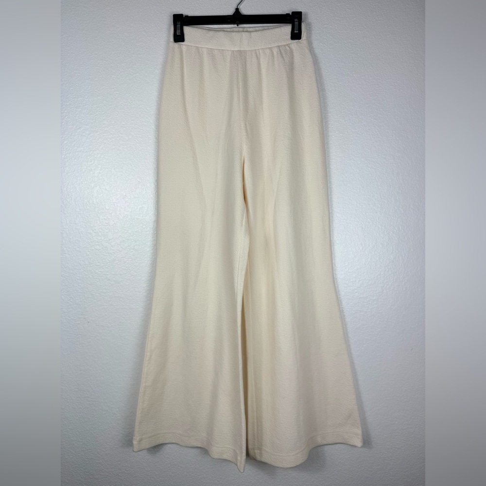 Free people Elegant Cream Women's Wide-Leg Pants size S